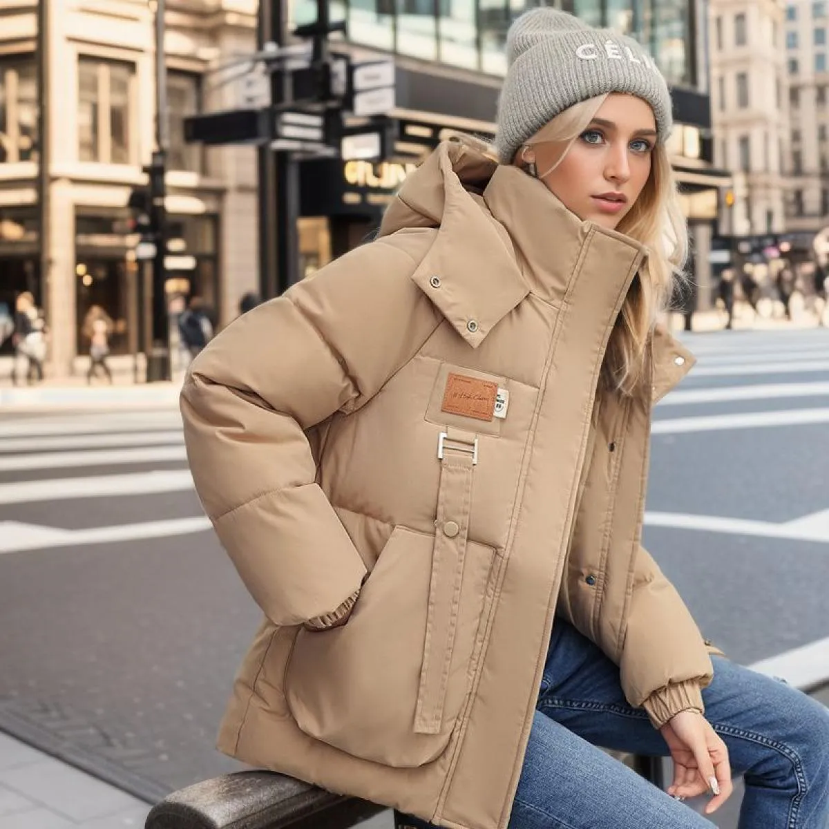 2023 nuova giacca invernale cappotti da donna Parka femminile piumino giacche di cotone cappotto con cappuccio spesso caldo anti