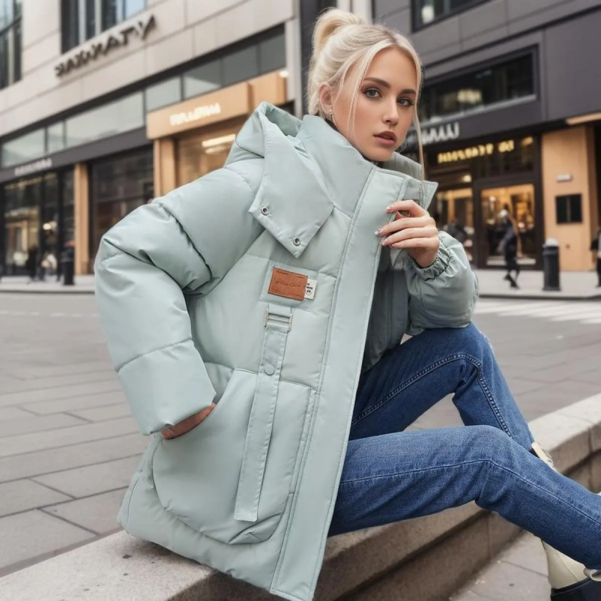 2023 nuova giacca invernale cappotti da donna Parka femminile piumino giacche di cotone cappotto con cappuccio spesso caldo anti