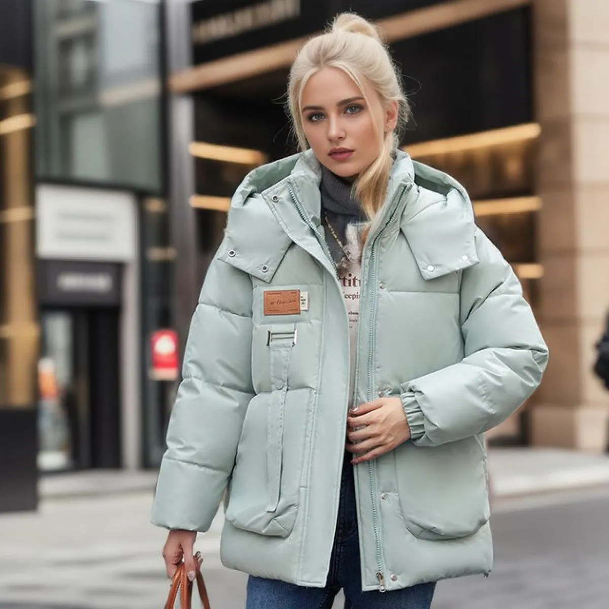 2023 nuova giacca invernale cappotti da donna Parka femminile piumino giacche di cotone cappotto con cappuccio spesso caldo anti