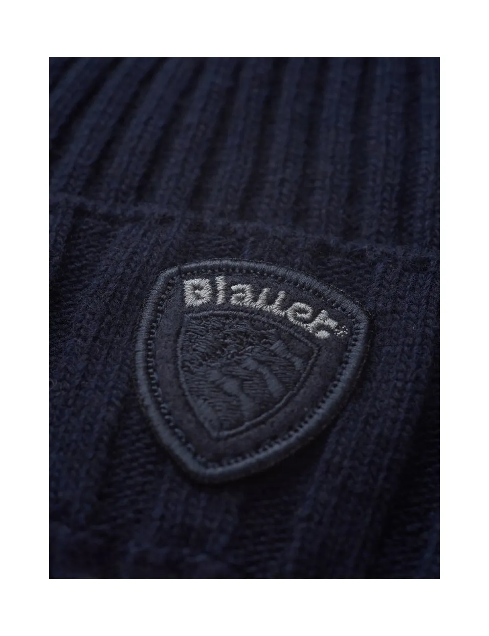 23WBLKA05476 795 CAPPELLO BLAUER RAGAZZO A COSTINE BERRETTO CON LOGO CAPPELLINO