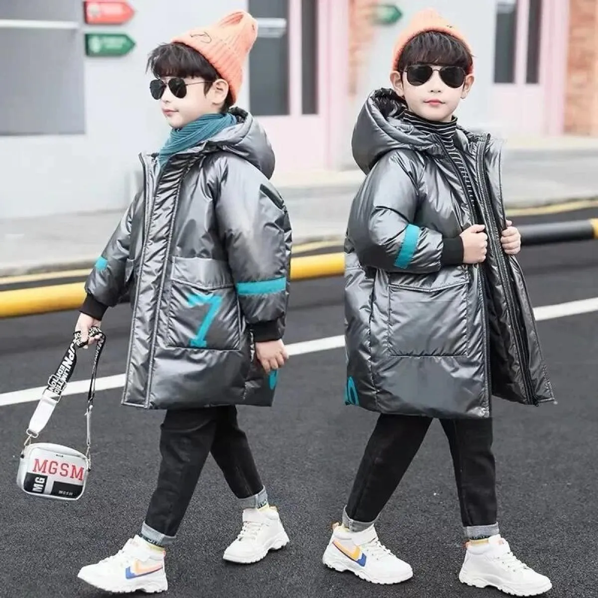 30 gradi nuovi ragazzi vestiti invernali abbigliamento per bambini caldo piumino giacca di cotone cappotto con cappuccio addensa