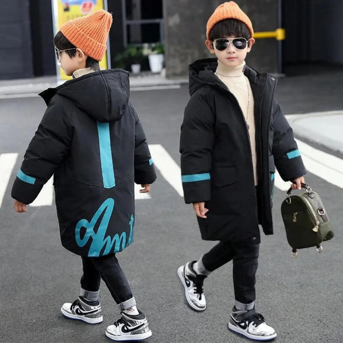 30 gradi nuovi ragazzi vestiti invernali abbigliamento per bambini caldo piumino giacca di cotone cappotto con cappuccio addensa