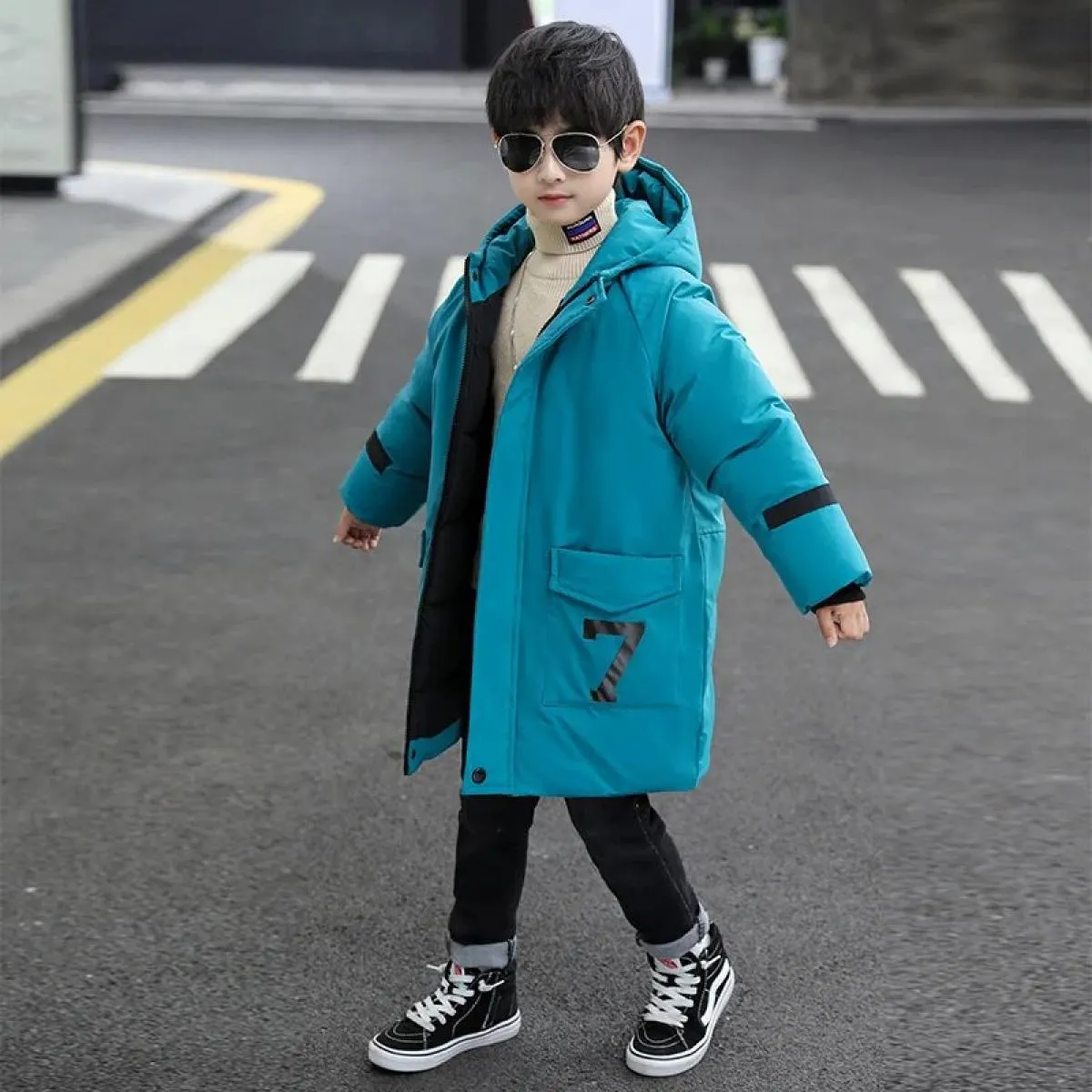 30 gradi nuovi ragazzi vestiti invernali abbigliamento per bambini caldo piumino giacca di cotone cappotto con cappuccio addensa