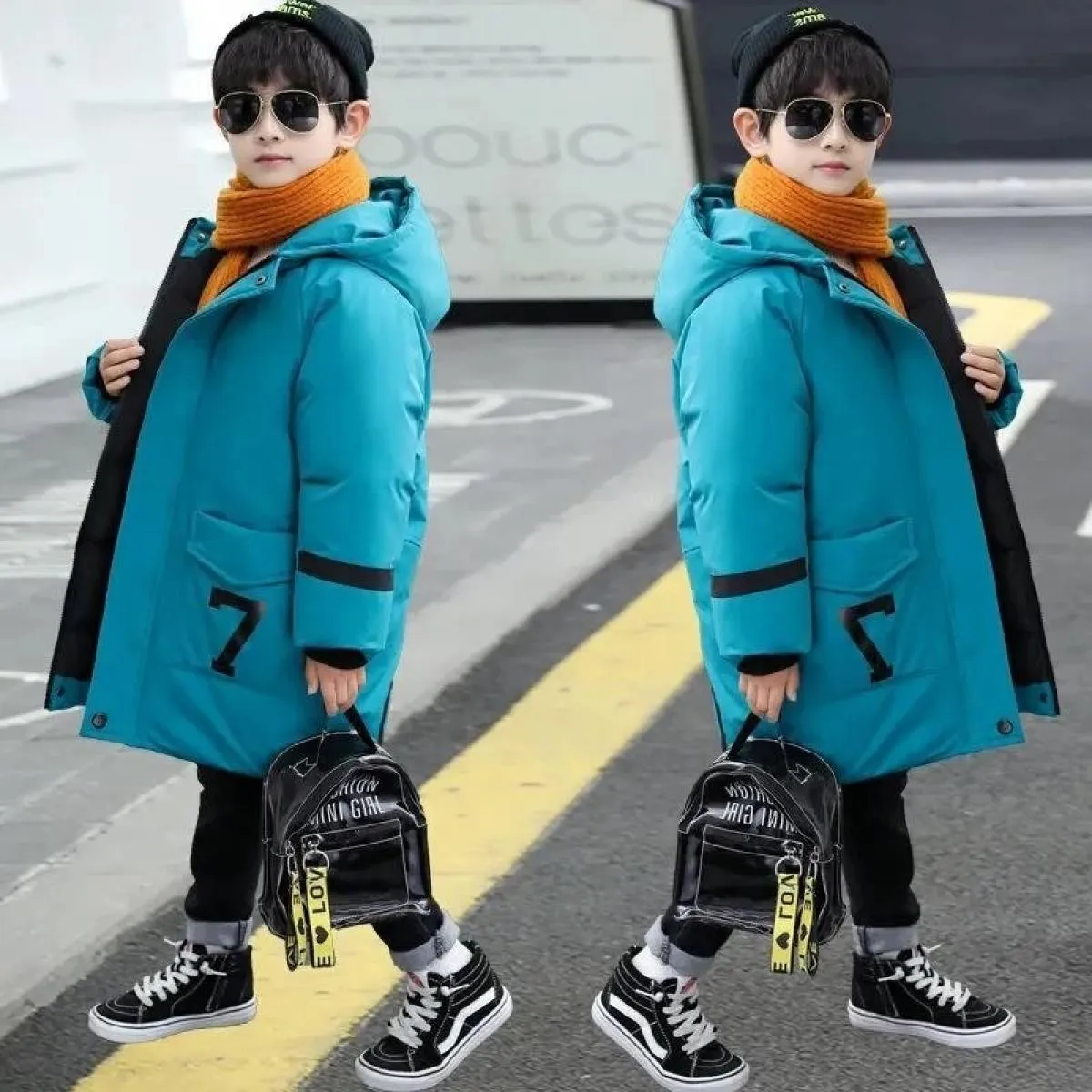 30 gradi nuovi ragazzi vestiti invernali abbigliamento per bambini caldo piumino giacca di cotone cappotto con cappuccio addensa