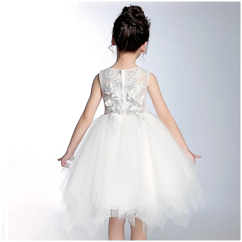 Abito cerimonia bimba damigella bianco 90-160cm