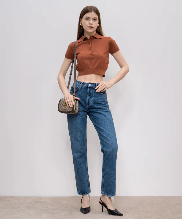 AGOLDE Jeans Pinch Life blu anni '90 con effetto invecchiato A154F1141