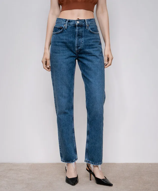 AGOLDE Jeans Pinch Life blu anni '90 con effetto invecchiato A154F1141