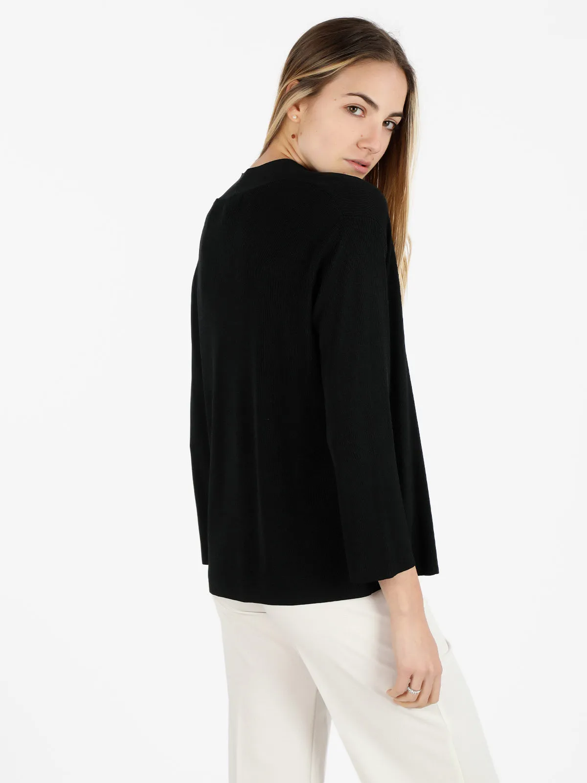 Alfa Cardigan femme en maille côtelée