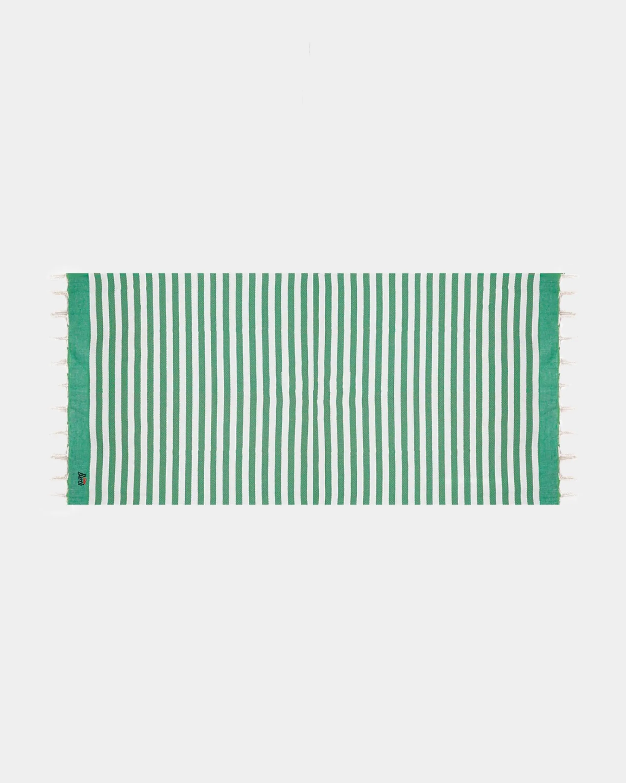 Asciugamano nido d'ape righe verde