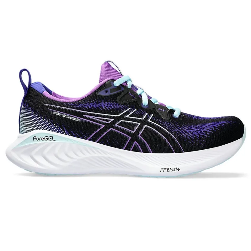 Asics Gel-Cumulus 25 Nero Viola Azzurro - Scarpe Running Donna