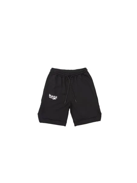 Bermuda Uomo DISCLAIMER Stampa Logo 51633 Nero