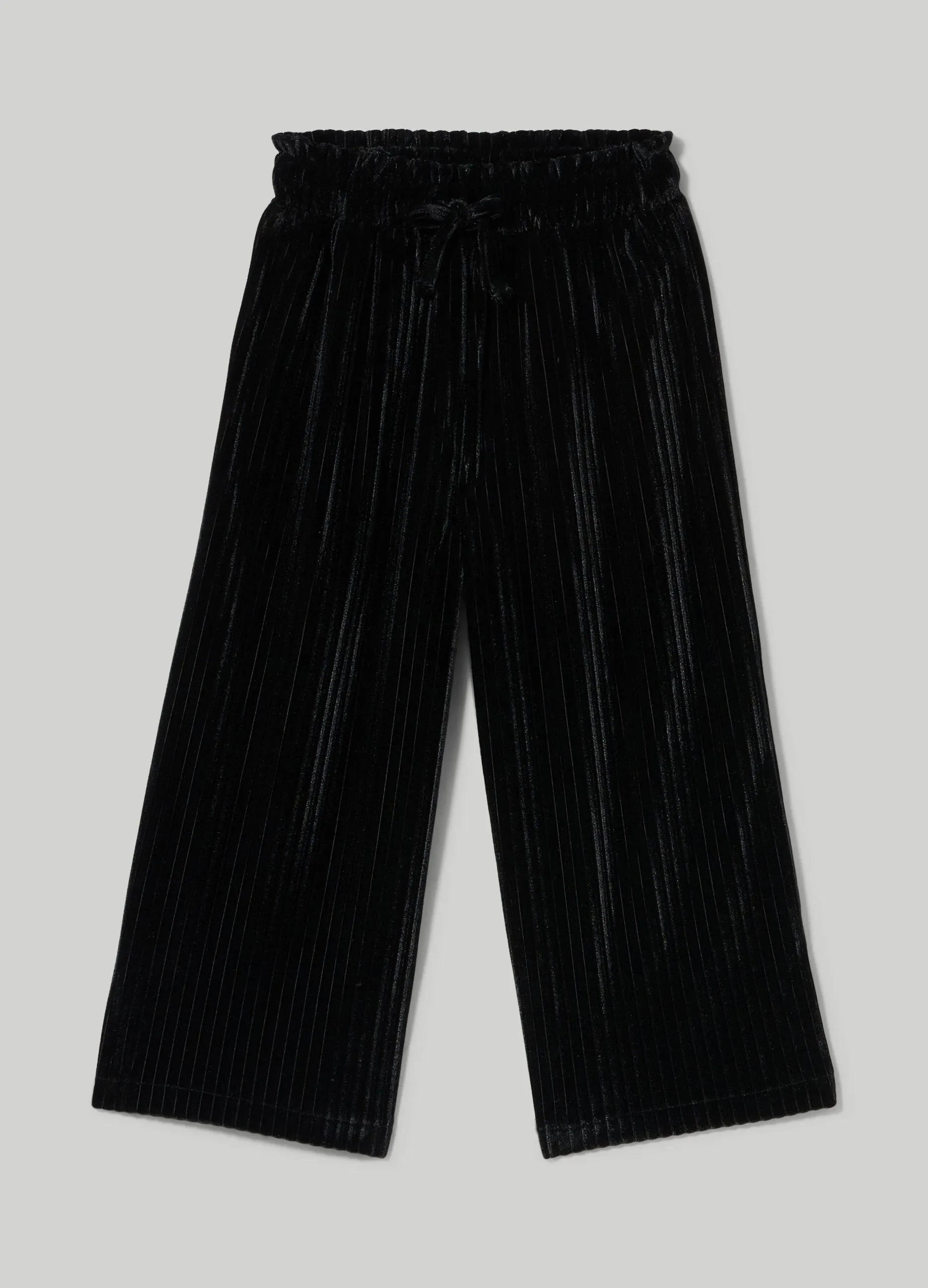 BLUKIDS  Pantaloni plissettati in ciniglia bambina