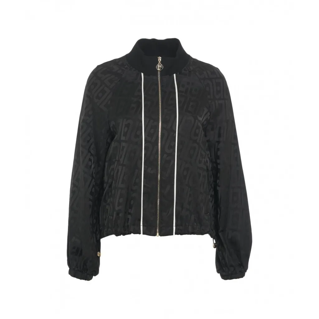 Bomber con logo nero