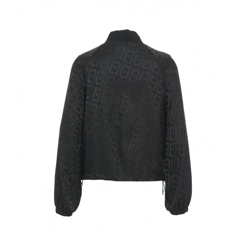 Bomber con logo nero