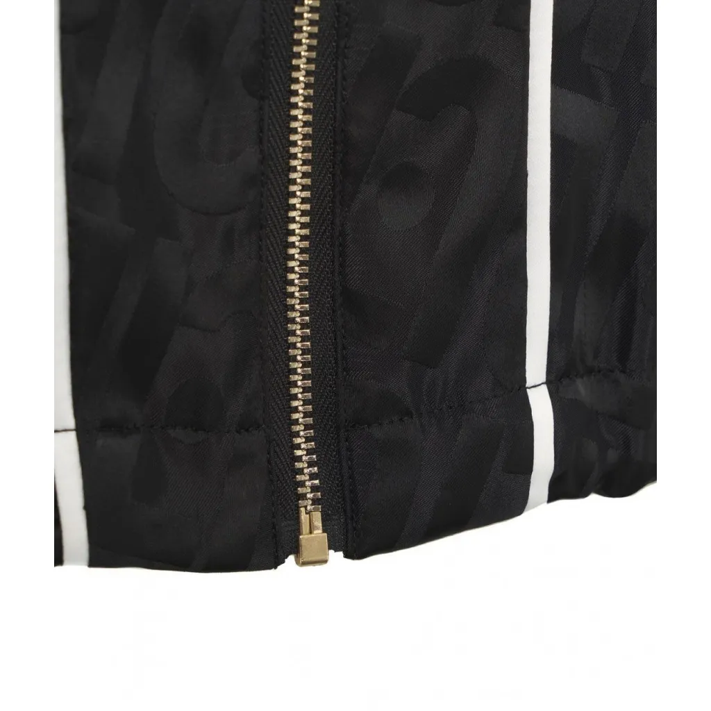 Bomber con logo nero