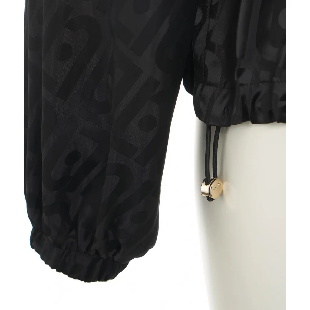 Bomber con logo nero