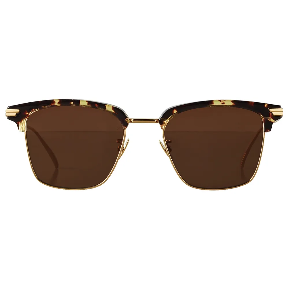 Bottega Veneta - Occhiali da Sole con Design Clubmaster - Marrone Havana - Occhiali da Sole - Bottega Veneta Eyewear