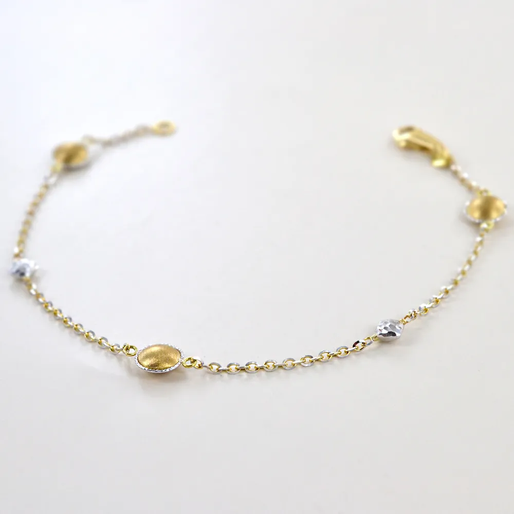 Bracciale in oro giallo e bianco collezione Sunlight