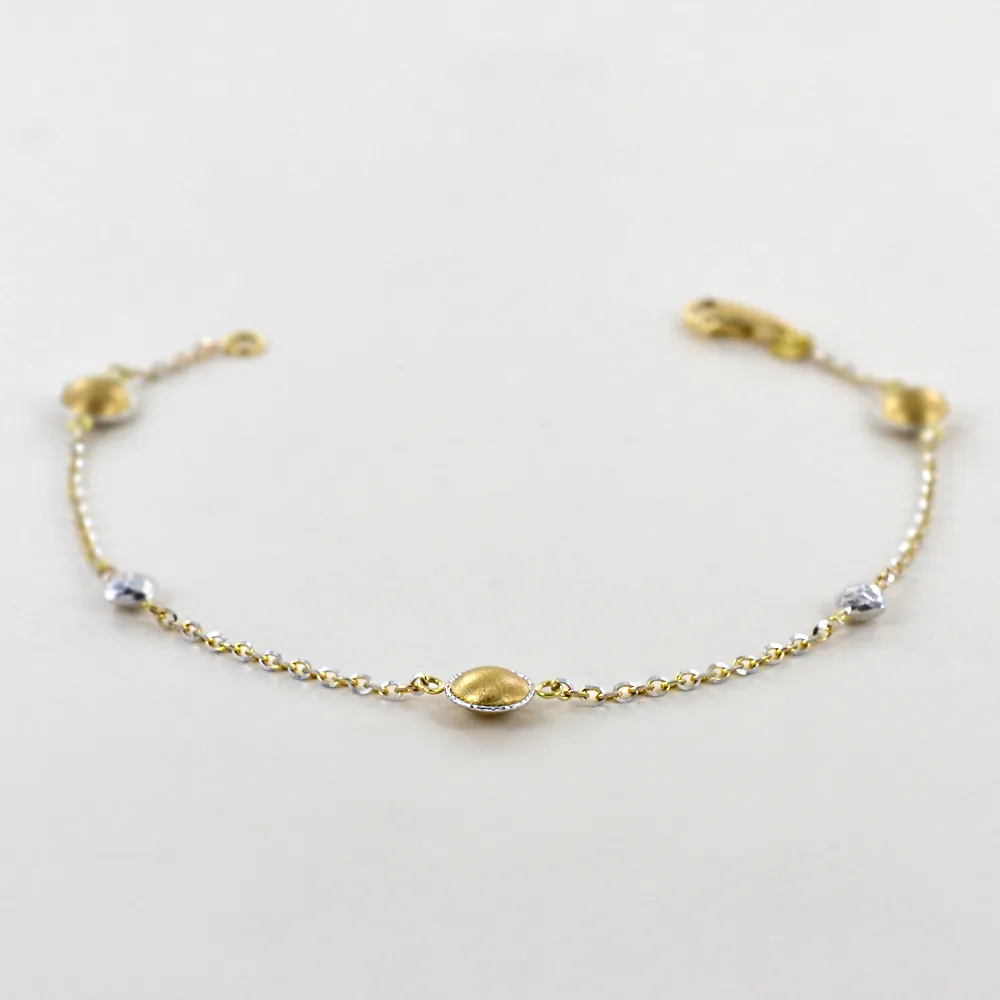 Bracciale in oro giallo e bianco collezione Sunlight