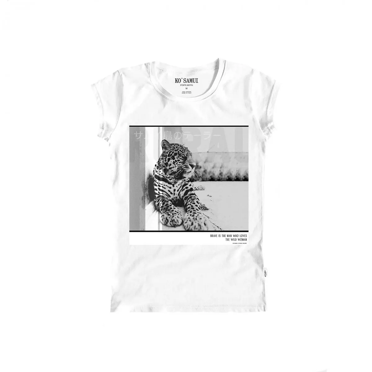 Brave Black & White T-Shirt, Bianco