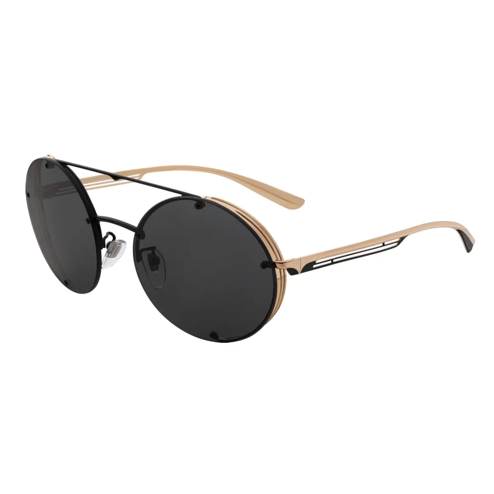 Bulgari - B.ZERO1 - Occhiali da Sole Rotondi B.Zero Flyingstripe - Oro Grigio - B.ZERO1 Collection - Bulgari Eyewear