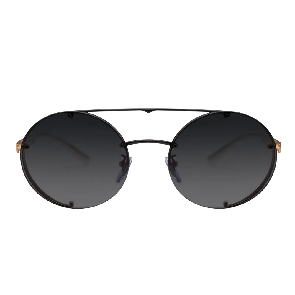 Bulgari - B.ZERO1 - Occhiali da Sole Rotondi B.Zero Flyingstripe - Oro Grigio - B.ZERO1 Collection - Bulgari Eyewear