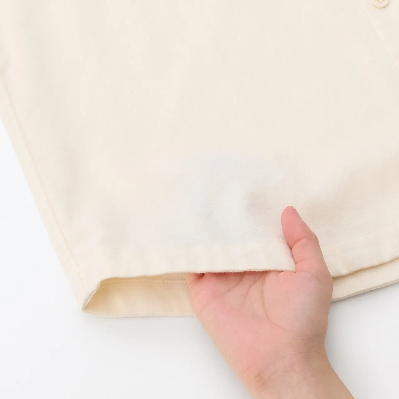 Camicia da donna in flanella spazzolata doppia con collo alto