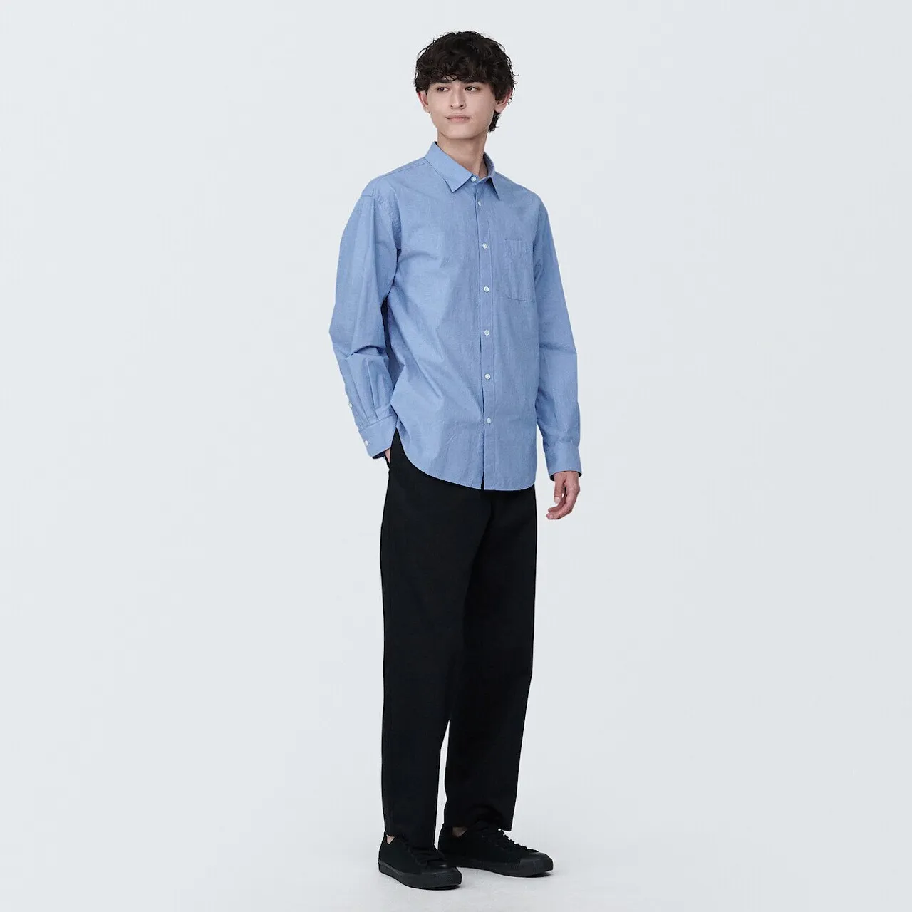 Camicia in cotone con colletto 17399