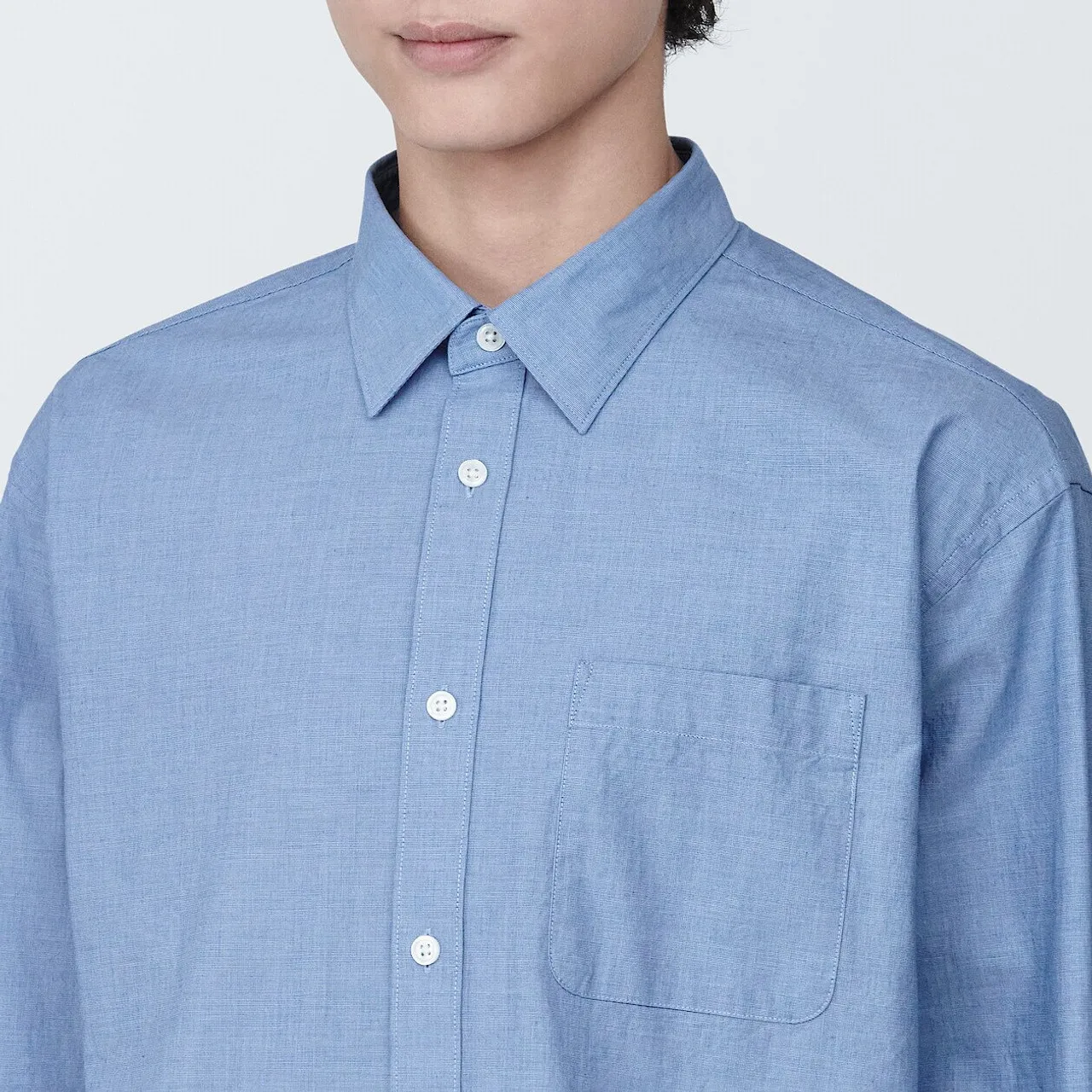 Camicia in cotone con colletto 17399