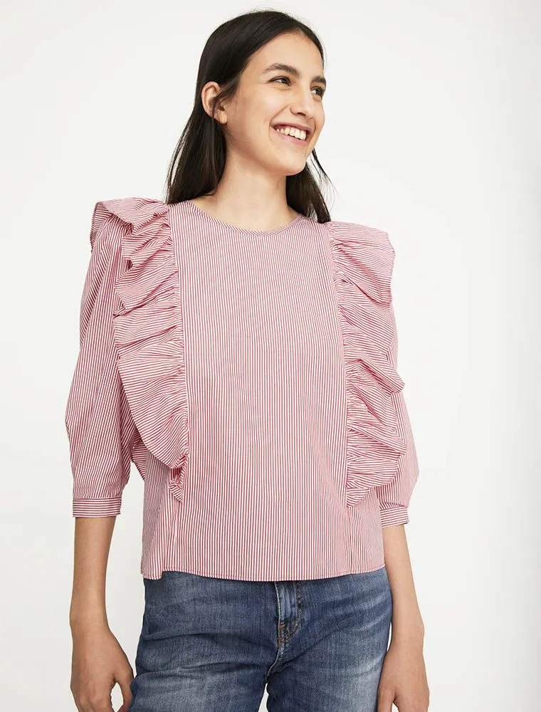 Camicia Manica Lunga Iblues - Rosso
