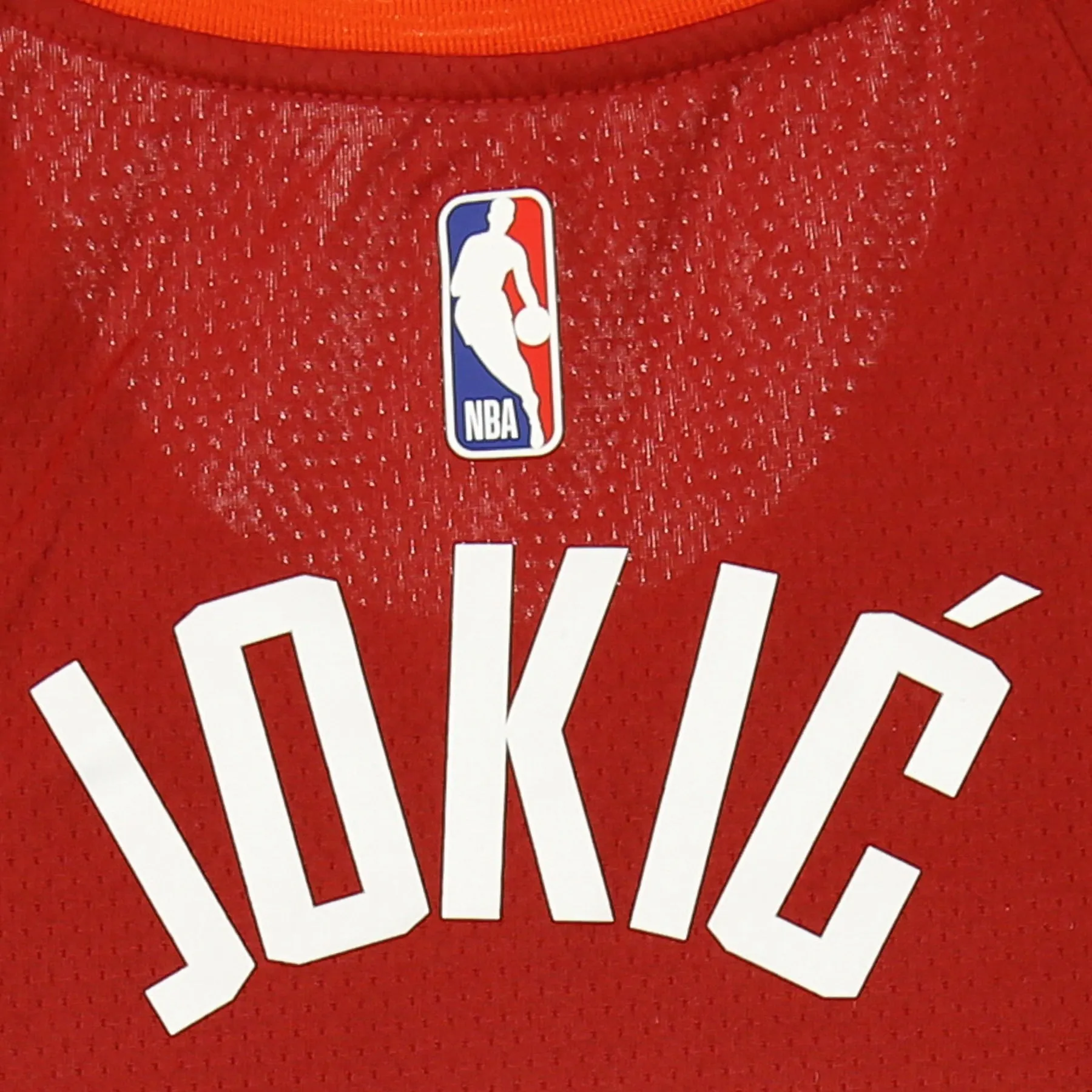 Canotta Basket Uomo Nba Swingman Jersey City Edition 2020 No 15 Nikola Jokic Dennug Team Crimson/university Orange