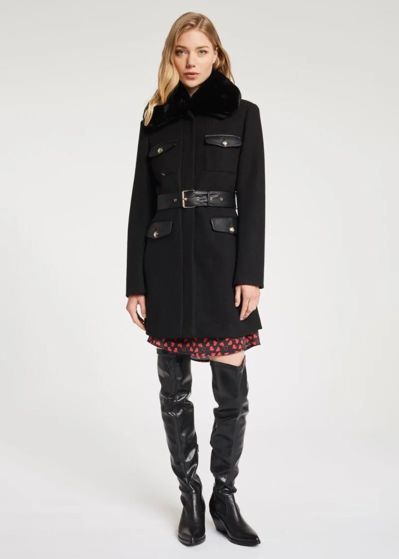 Cappotto con cintura