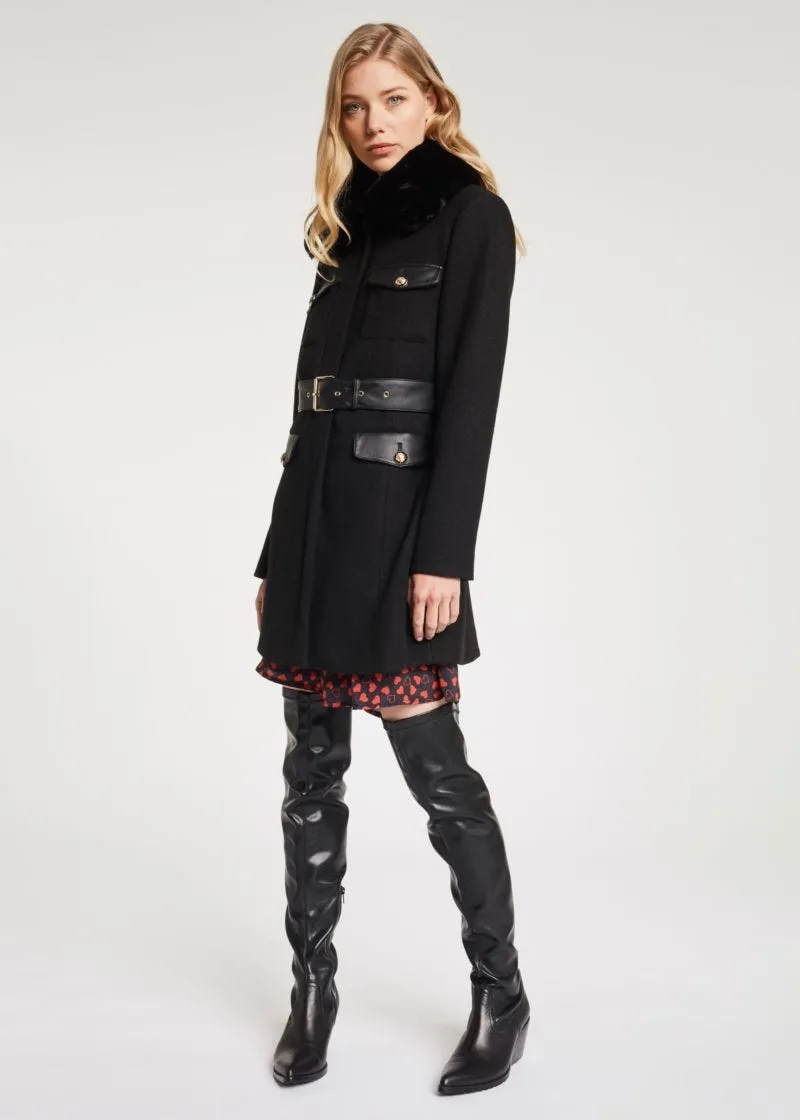 Cappotto con cintura