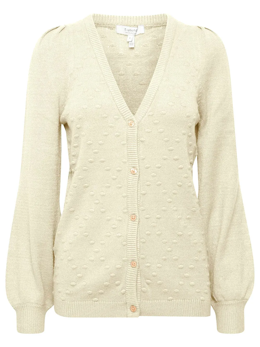 Cardigan da donna bianco cement melange