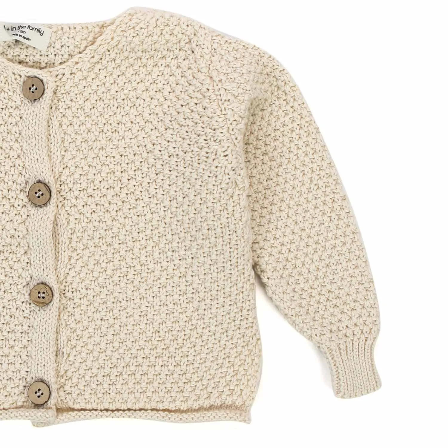 Cardigan Minna Ecru Baby Unisex