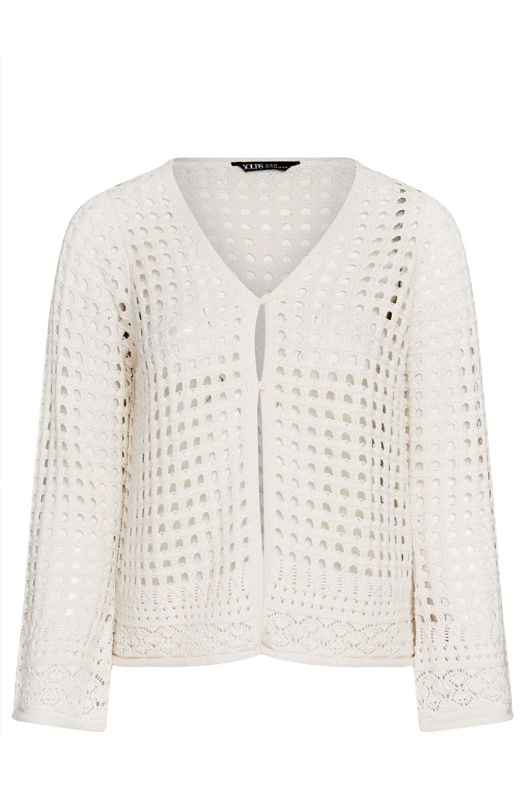 Cardigan Yours Curve Con bottoni all'uncinetto