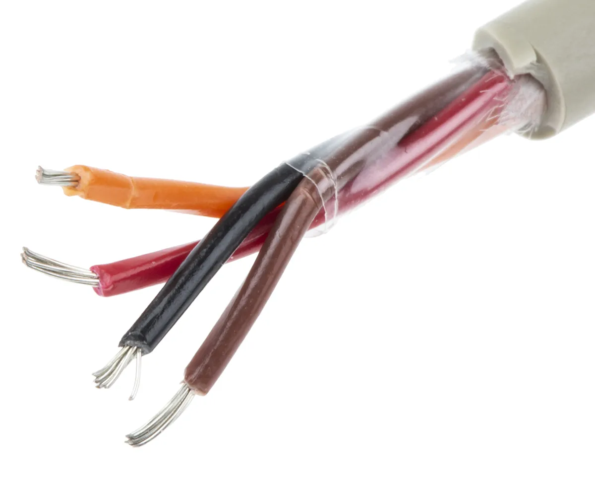 Cavo dati Alpha Wire Grigio, 24 AWG, Non schermata, 300 V