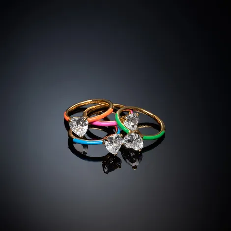 CHIARA FERRAGNI BRAND Anello solitario Chiara Ferragni Love Parade