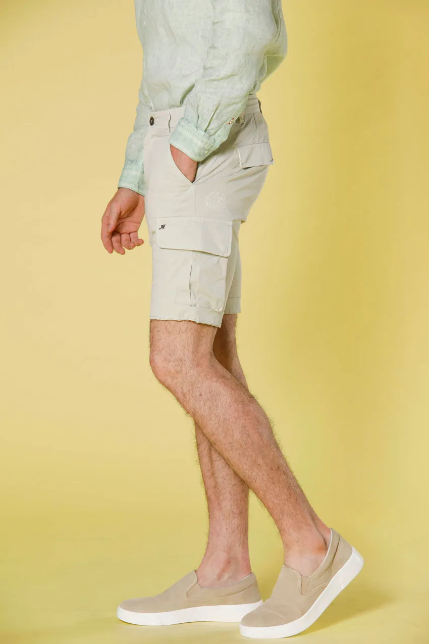 Chile bermuda cargo homme en satin stretch  slim