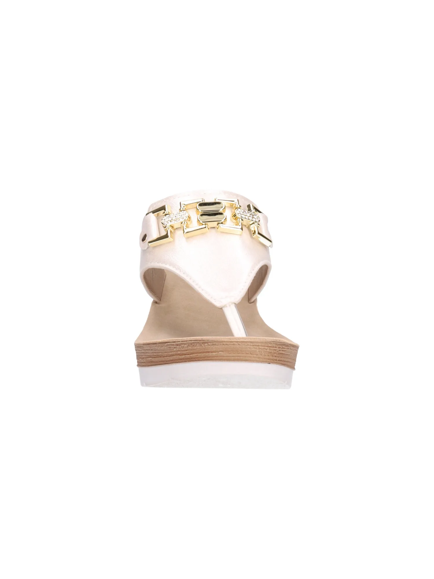 Ciabatta infradito con zeppa Inblu da donna bianco perla