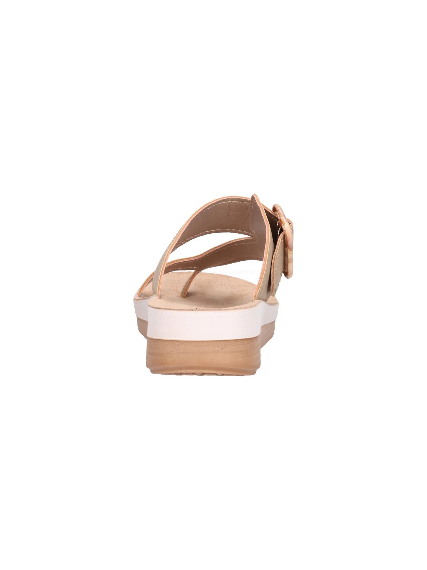Ciabatta infrapollice con zeppa bassa Inblu da donna beige