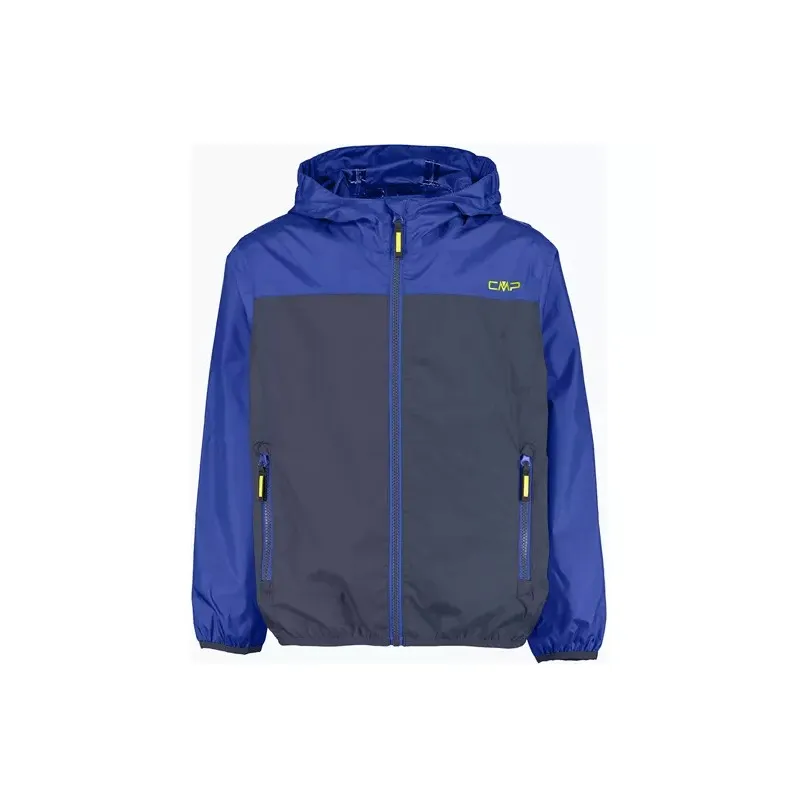 CMP Kid Jkt Rain Fix Hd Giacchetta Impermeabile Blu/Bluette Junior