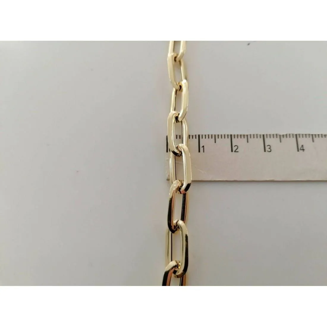 COLLANA Donna ORO GIALLO 18 Karati 750% Maglia A CATENA Lucida Collier Girocollo