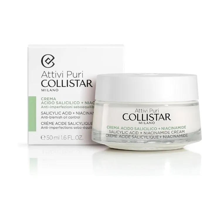 Collistar - Attivi Puri - Crema Acido Salicilico + Niacinamide - Salicylic Acid + Niacinamide Cream - Crème Acide Salicylique + 