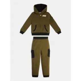 COMPLETO FELPA+PANTALONE PER BAMBINI GUESS
