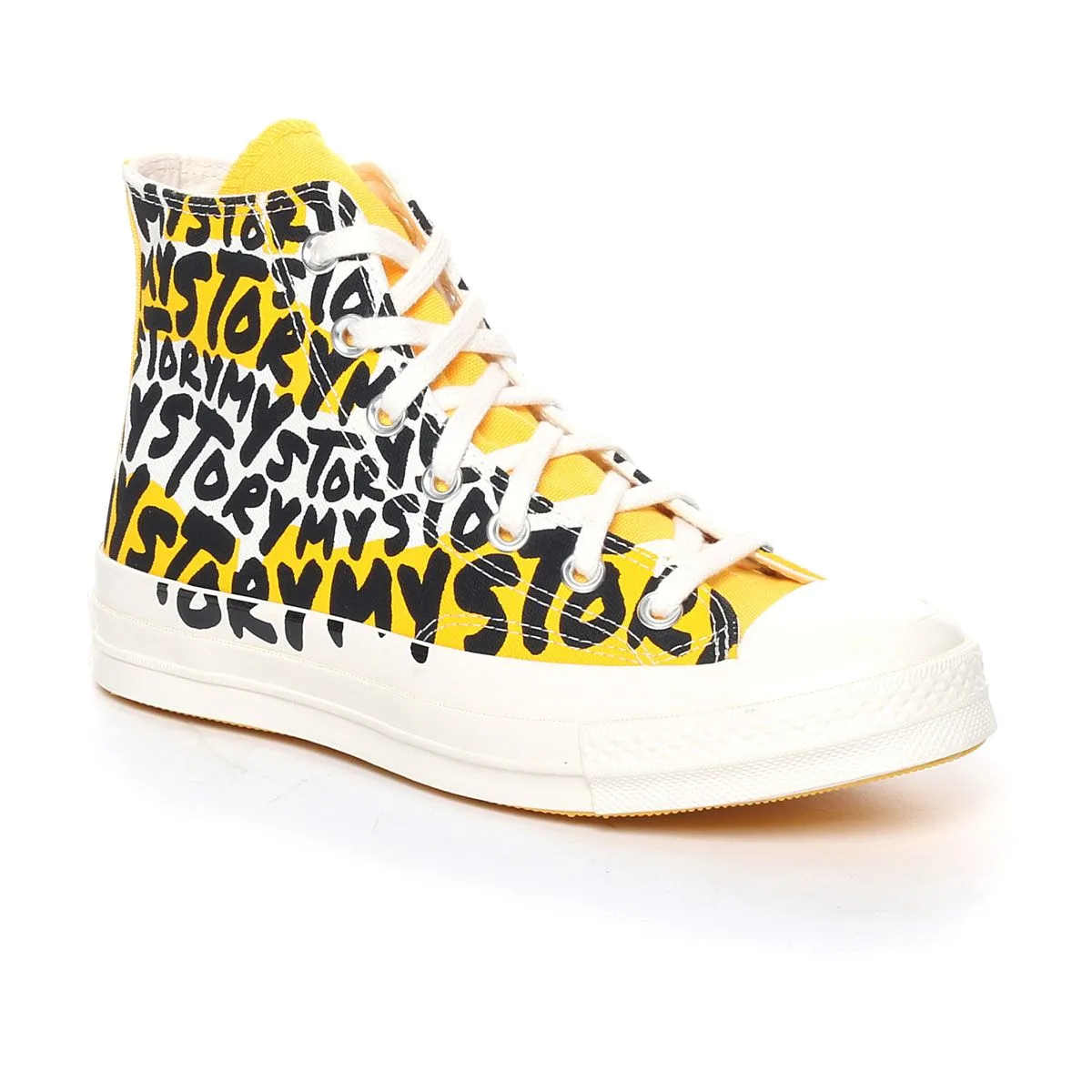 Converse Chuck 70 High Top My Story Donna Bianco Giallo
