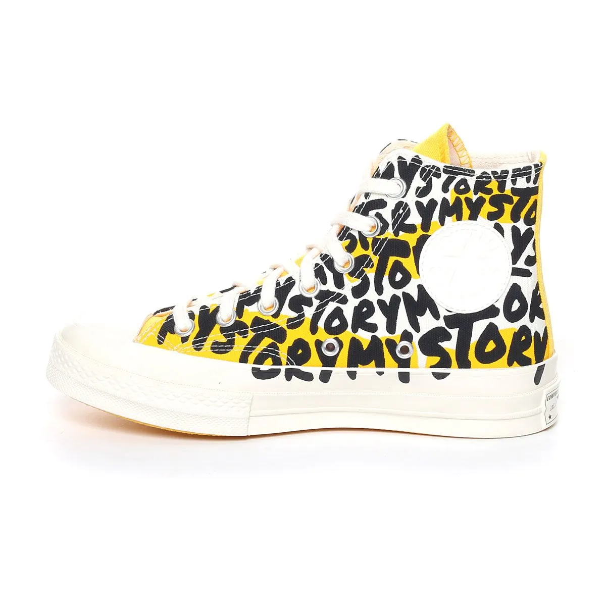 Converse Chuck 70 High Top My Story Donna Bianco Giallo