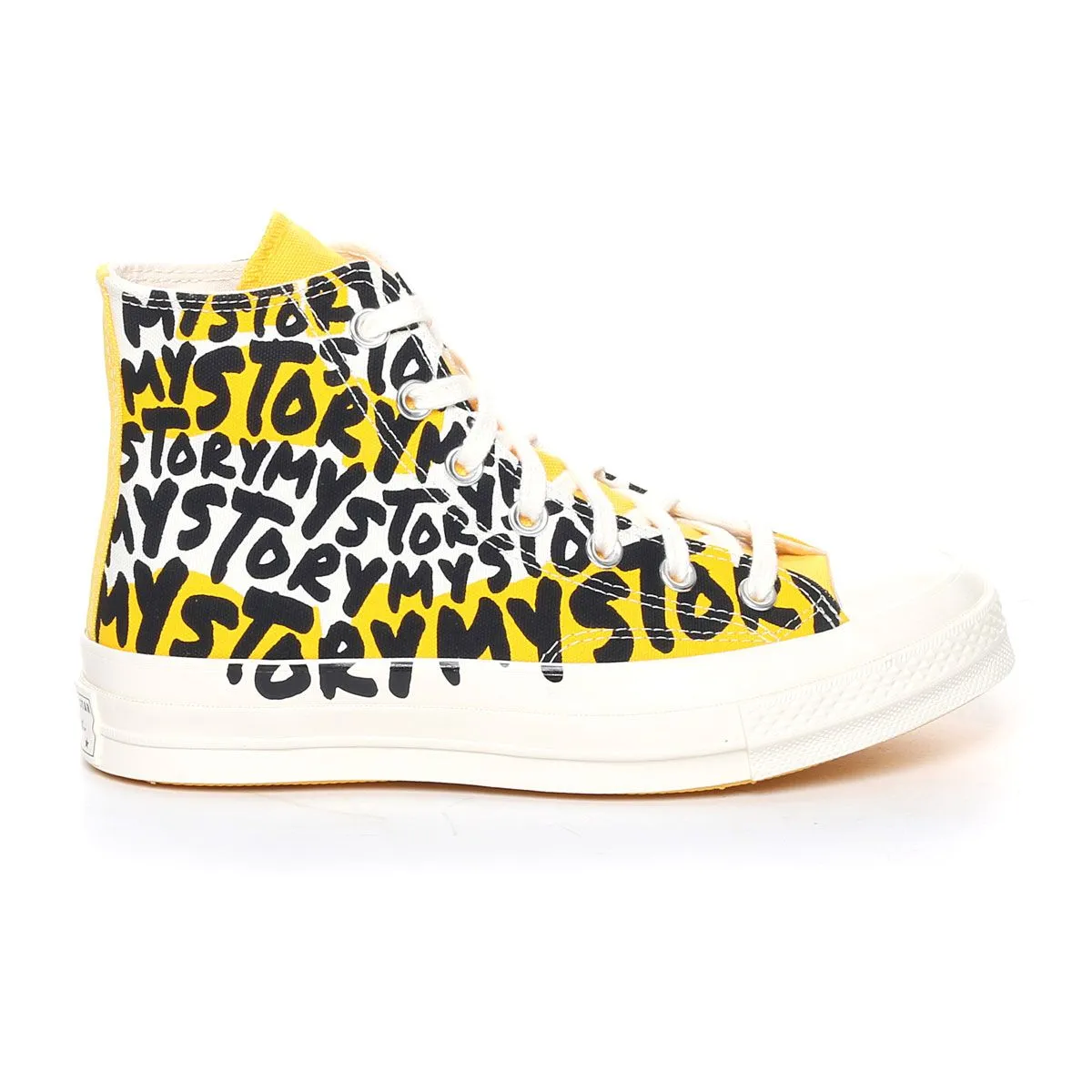 Converse Chuck 70 High Top My Story Donna Bianco Giallo