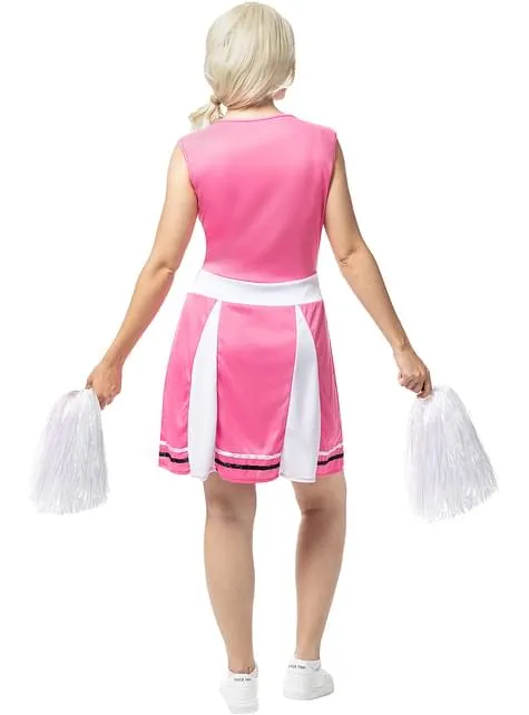 Costume da cheerleader rosa da donna