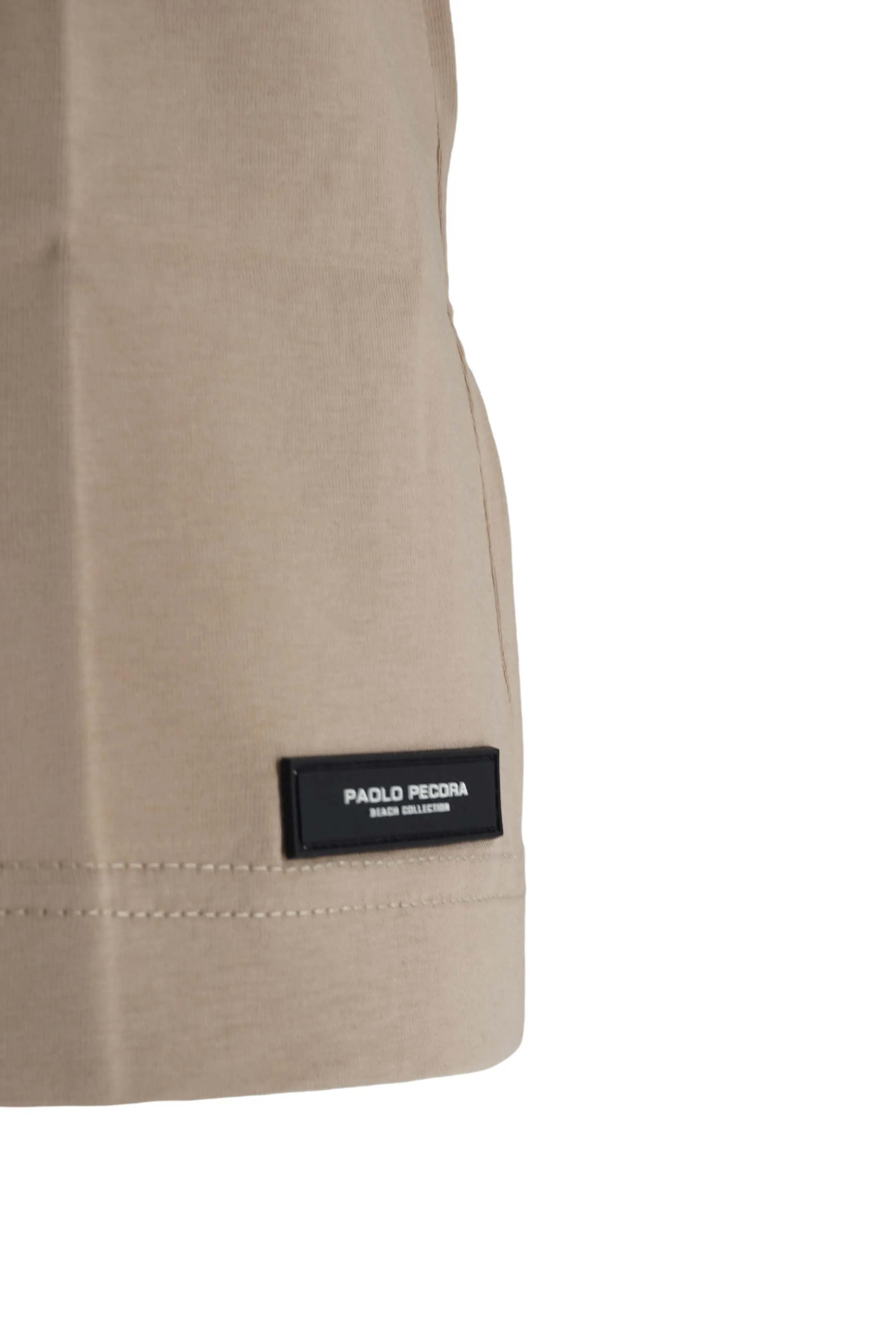 Cotton T-Shirt with Pocket / Beige